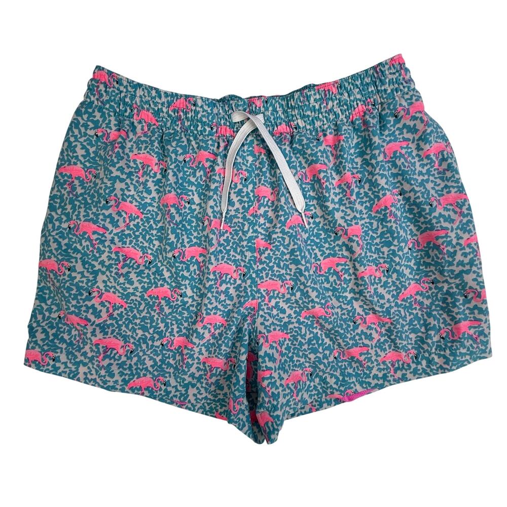 Chubbies Flamingo Swim Shorts Medium 4” Inseam Lined Trunks